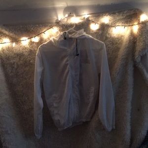 Vans white wind breaker jacket